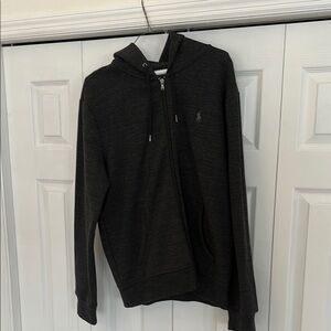 Polo by Ralph Lauren Black Zip Up Sweater with Hood
